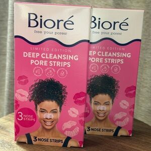 Biore Limited Edition Deep Cleaning Pore Strips for Nose NIB